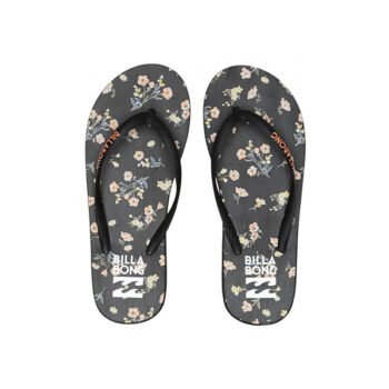 CHINELOS BILLABONG DAMA BEACH BAZAAR BLACK FLORAL