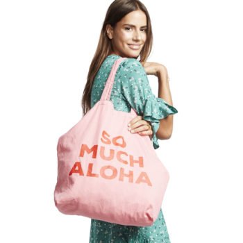 SACO BILLABONG SURF TOTE BEACH BAZAAR STRAWBERRY