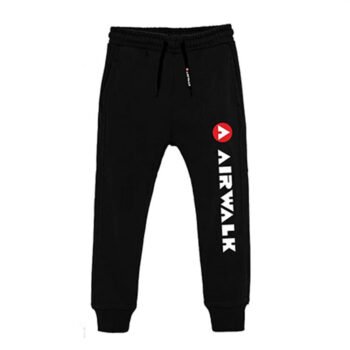AIRWALK KIDS CALÇAS COM LOGO CLÁSSICO BLACK
