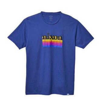 T-SHIRT NIXON VIBES S/S TEE HEATHER SAPPHIRE/BLACK