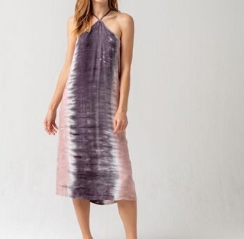 HURLEY DIPPED MIDI DRESS (Grey)