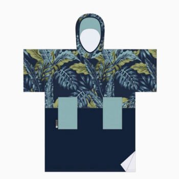MDNS PONCHO ADULT (Blue Leaf Duo)
