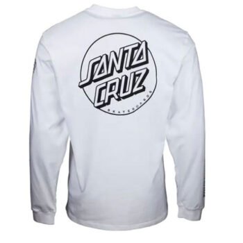 SANTA CRUZ LONGSLEEVE T-SHIRT OPUS DOT (White)