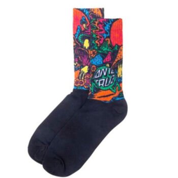 SANTA CRUZ SOCKS TOXIC WASTELAND (Black)