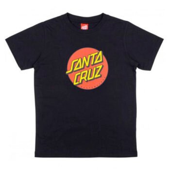 SANTA CRUZ YOUTH T-SHIRT CLASSIC DOT (Black)