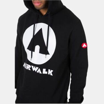 AIRWALK SWEAT CAPUZ LOGO ESTAMPADO (Preta)
