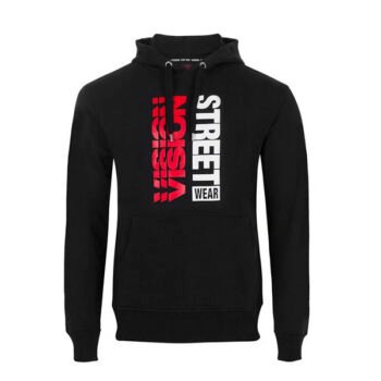VISION STREET WEAR SWEAT CAPUZ LOGO VERTICAL (Preto)