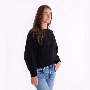 HURLEY WOMEN LOUNGE CREW (Black)