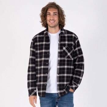HURLEY MEN SANTA CRUZ SHERPA LINED SHACKE (Black)