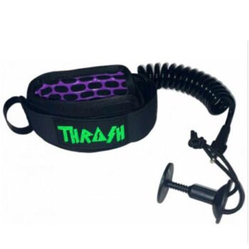 THRASH BICEP LEASH X6 HIVE-GRIP (Black/Green Logo & Purple)