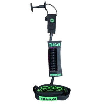 THRASH BICEP LEASH X6+ HIVE-GRIP WITH HOOK (Black/Green)