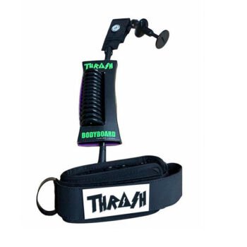 THRASH BICEP LEASH X6+ HIVE-GRIP WITH HOOK (Black/White)