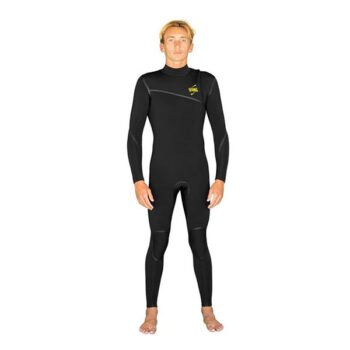 GYROLL WETSUIT SHIELD 4/3 ZIPPERLESS STEAMER (Black/Gold)