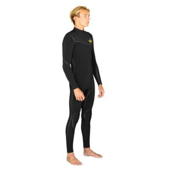 GYROLL WETSUIT SHIELD 4/3 ZIPPERLESS STEAMER (Black/Gold)