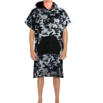 FCS PONCHO JUNIOR TOWEL (Grey Camo/Black)