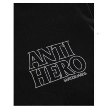 ANTI HERO T-SHIRT LIL BLACK HERO OUTLINE (Black/Grey)