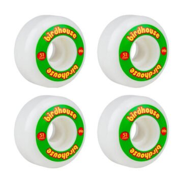 BIRDHOUSE WHEELS LOGO 99a (PK 4) – Rasta