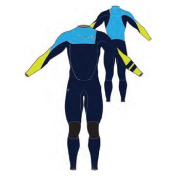 HURLEY FATO RAPAZ NEOPRENE ADVANTAGE 4/3MM FULLSUIT (Navy/Yellow/Blue)