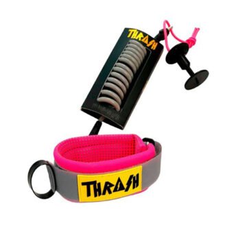 THRASH POINT GRIP BICEP LEASH (Pink/Grey Logo Black)