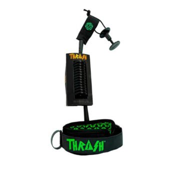 THRASH BICEP LEASH X6+ ULTRALIGHT BICEP LEASH (Black Logo Green)