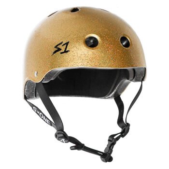 S1 HELMET LIFER (Gold Gloss Glitter)