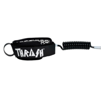 THRASH NEW X6 ULTRALIGHT BICEP LEASH (Black Logo White)