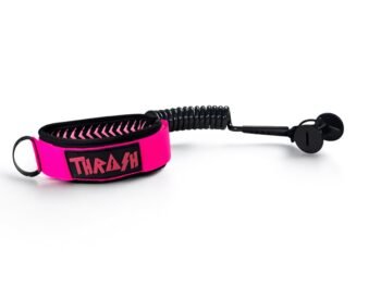 THRASH V-GRIP BICEP LEASH XL (Black – Pink) Premium Cord 9MM