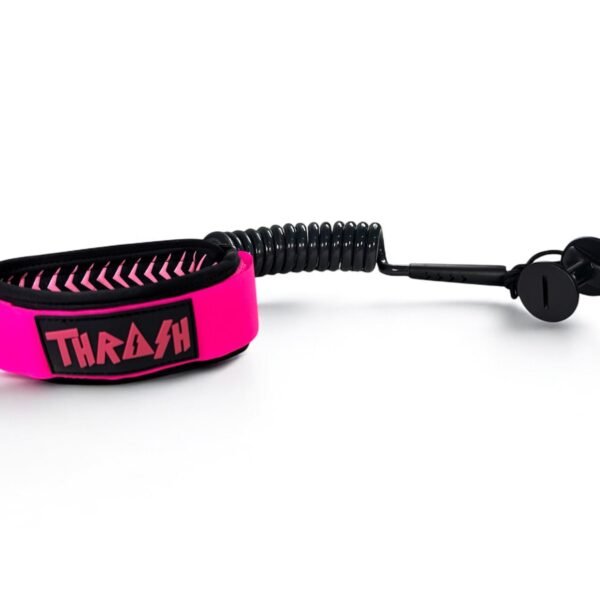 THRASH V-GRIP BICEP LEASH XL (Black – Pink) Premium Cord 9MM