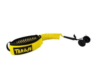 THRASH V-GRIP BICEP LEASH XL (Yellow – Black) Premium Cord 9MM